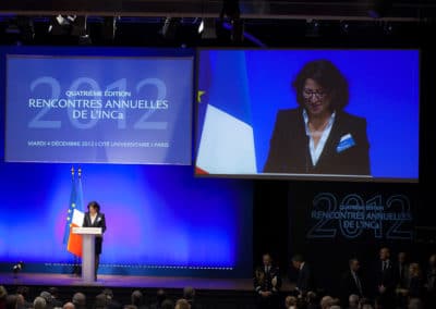 Institut Cancer avec F. Hollande Paris